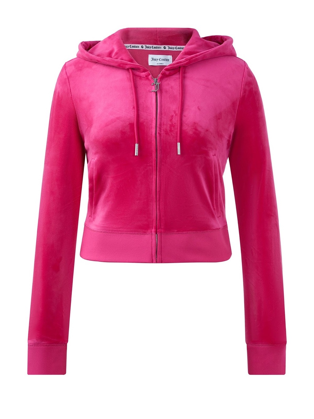 NWT Juicy Couture Free Love Velour Cropped Hoodie Size S